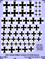 German Maltese Crosses (On White Square)