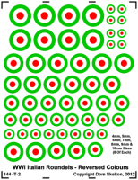 Italian Roundels (Green Outer)
