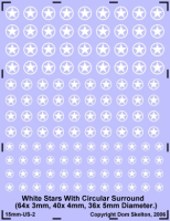 White Stars With Circular Surround